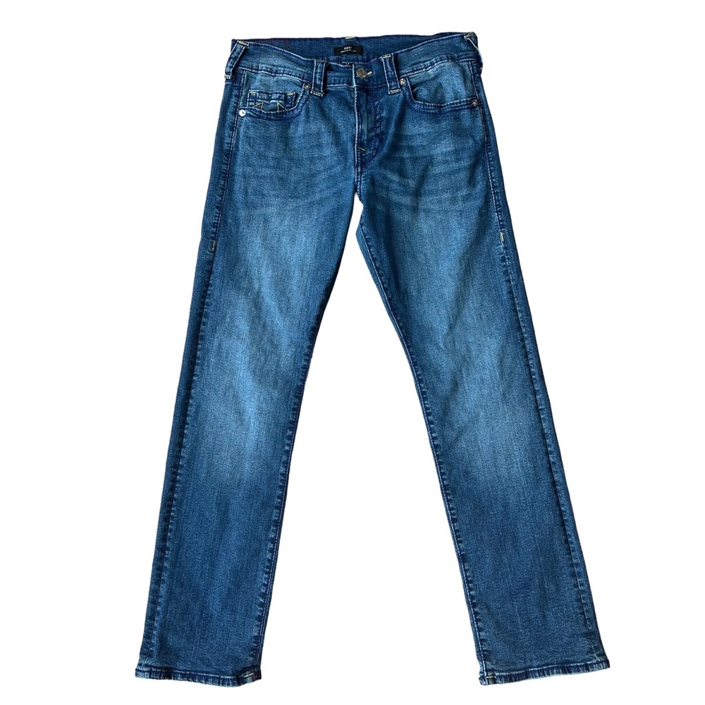True‎ Religion Ricky Relaxed straight Denim men’s Jeans y2k bold stitch 90s 33